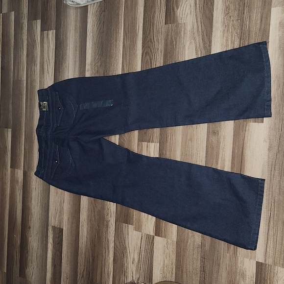 Nine West Jeans Size 6 /27 Inseam 32' NWT Dark Wash Bootcut Flare - Picture 5 of 8